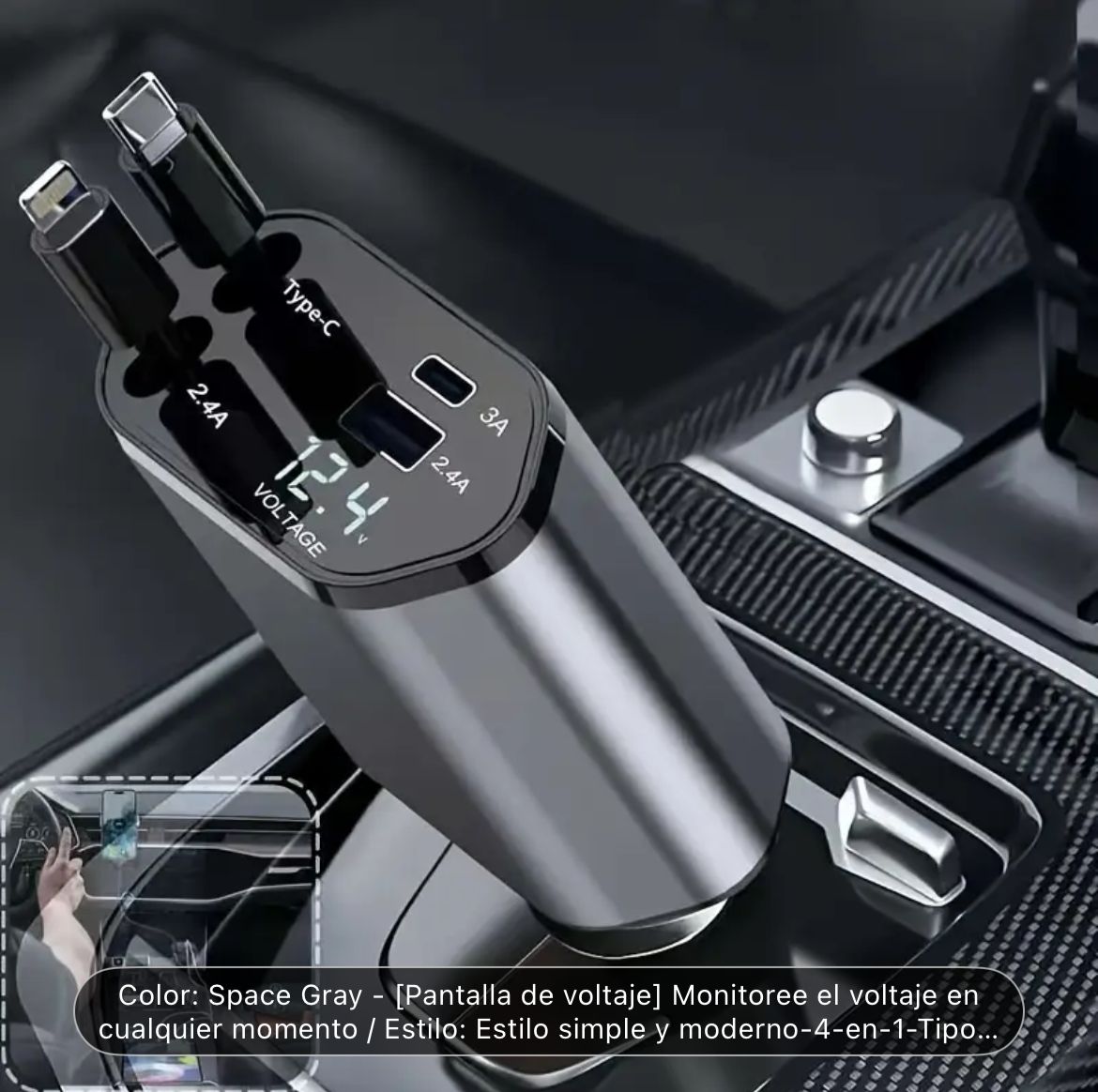 Cargador Multifuncional para Carro